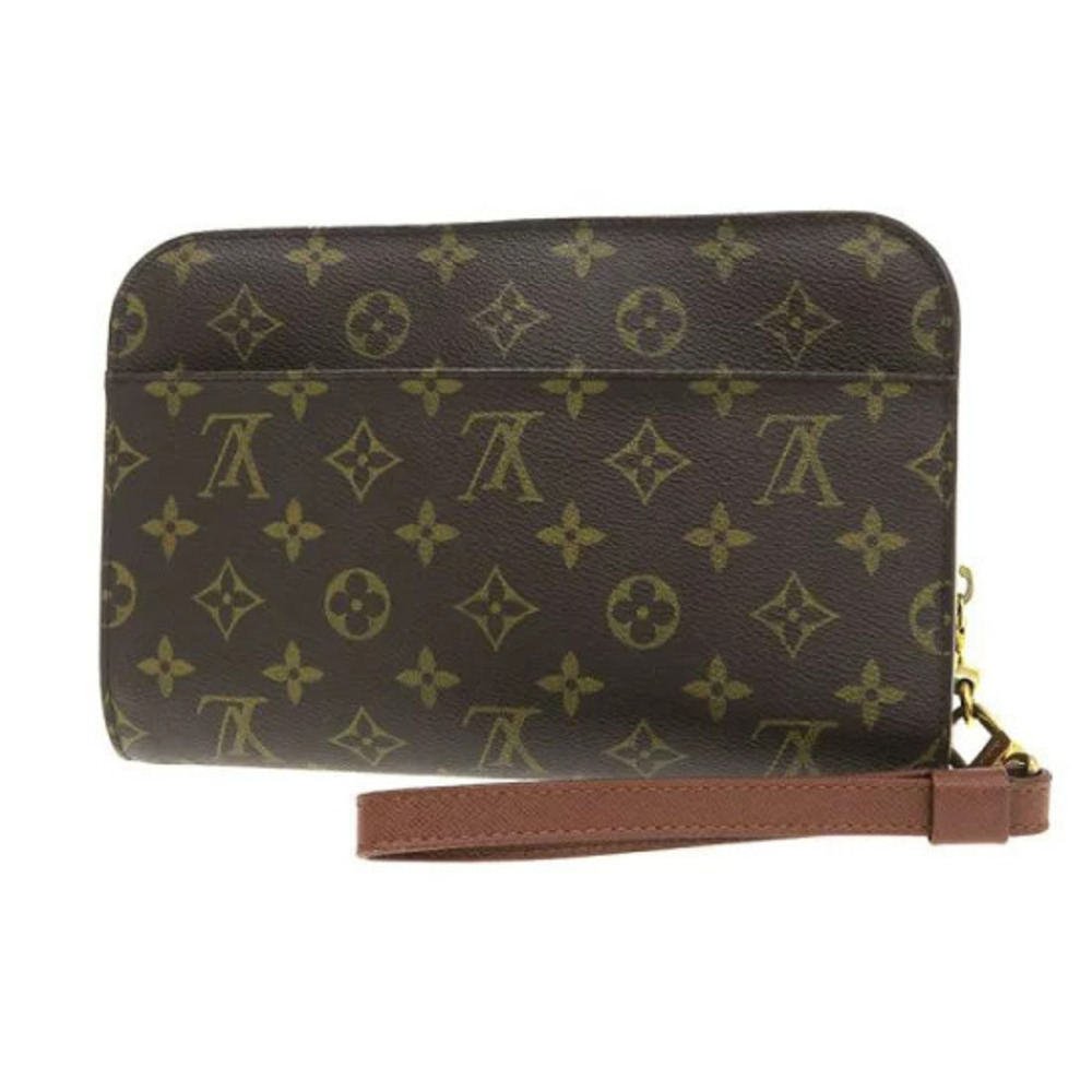 Louis Vuitton Monogram Orsay Canvas Leather Brown